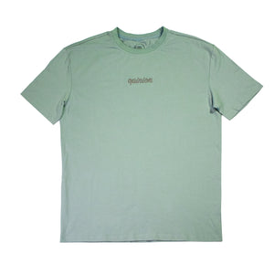 Opinion Clothing Minneapolis Streetwear Teal Cursive T-Shirt