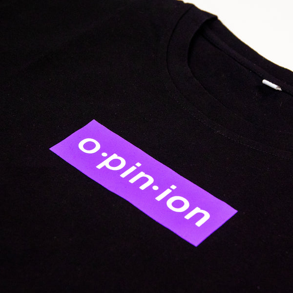 Opinion Clothing Minneapolis Streetwear Purple Box Logo T-Shirt
